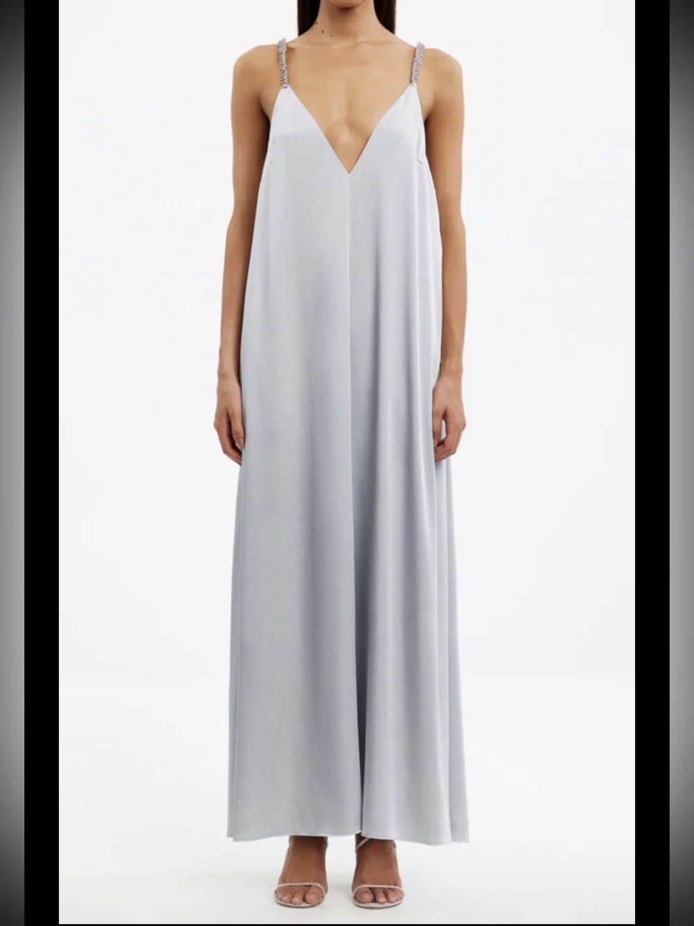 Significant Other Abbey Asymmetric Bias Cut Satin Gown, Sz 6,New